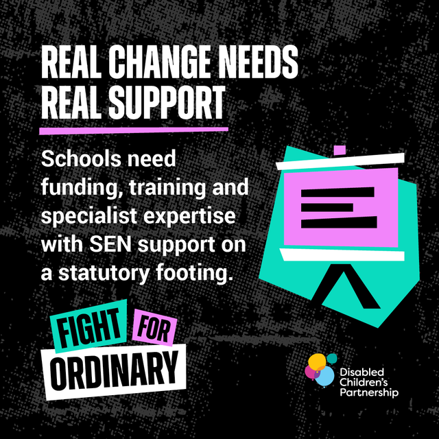 RCSLTpolicy's tweet photo. 🚨 Ahead of the Government’s Schools White Paper, the @DCPcampaign is calling for a system that gives schools and colleges the funding, training, and support from specialists they need - with families treated as partners.
#SEND #FightForOrdinary https://t.co/khHOYS0PIN
