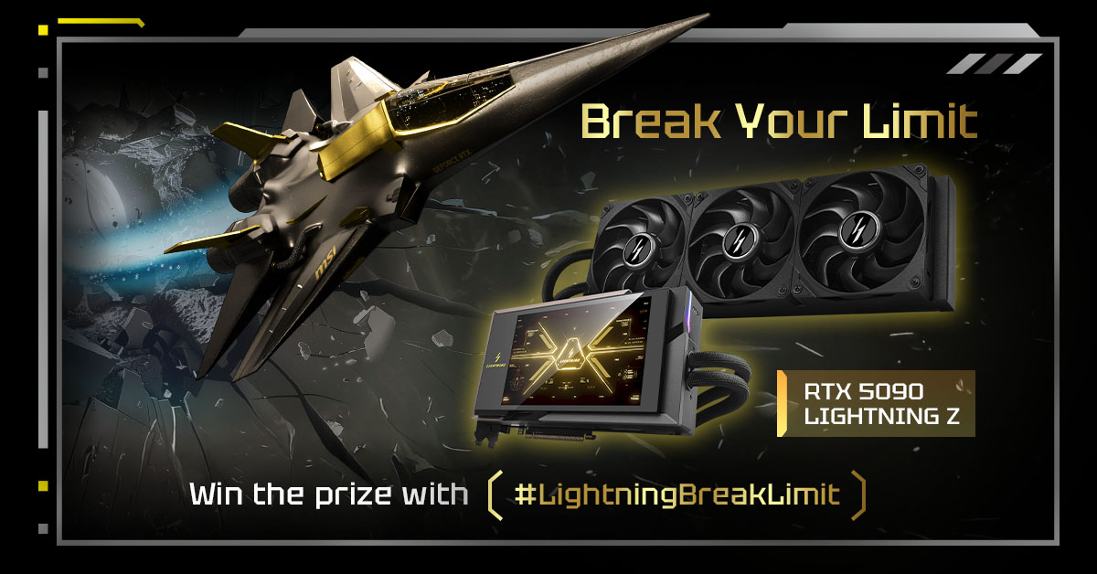 msigaming's tweet image. ⚡️FINAL HOURS⚡️
Want to own the LIGHTNING? This is your absolute last chance to join our giveaway!
1️⃣Like &amp;amp; Comment on this post
2️⃣Share your "Break Your Limits" moment
3️⃣Add #LightningBreakLimit

Will it be your rig?🚀

#LightningZ #Giveaway #WorldRecord