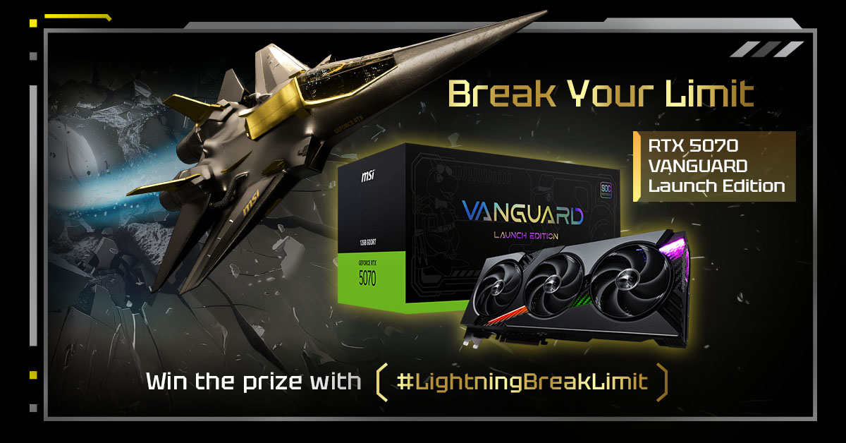 msigaming's tweet image. ⚡️FINAL HOURS⚡️
Want to own the LIGHTNING? This is your absolute last chance to join our giveaway!
1️⃣Like &amp;amp; Comment on this post
2️⃣Share your "Break Your Limits" moment
3️⃣Add #LightningBreakLimit

Will it be your rig?🚀

#LightningZ #Giveaway #WorldRecord