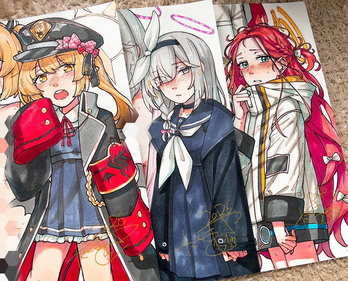 【告知】
2月7日(土)22:00に
ブルアカの子達の絵も出品します～
𝒔𝒖𝒌𝒆𝒃𝒆に描けたと思いますので是非!! 