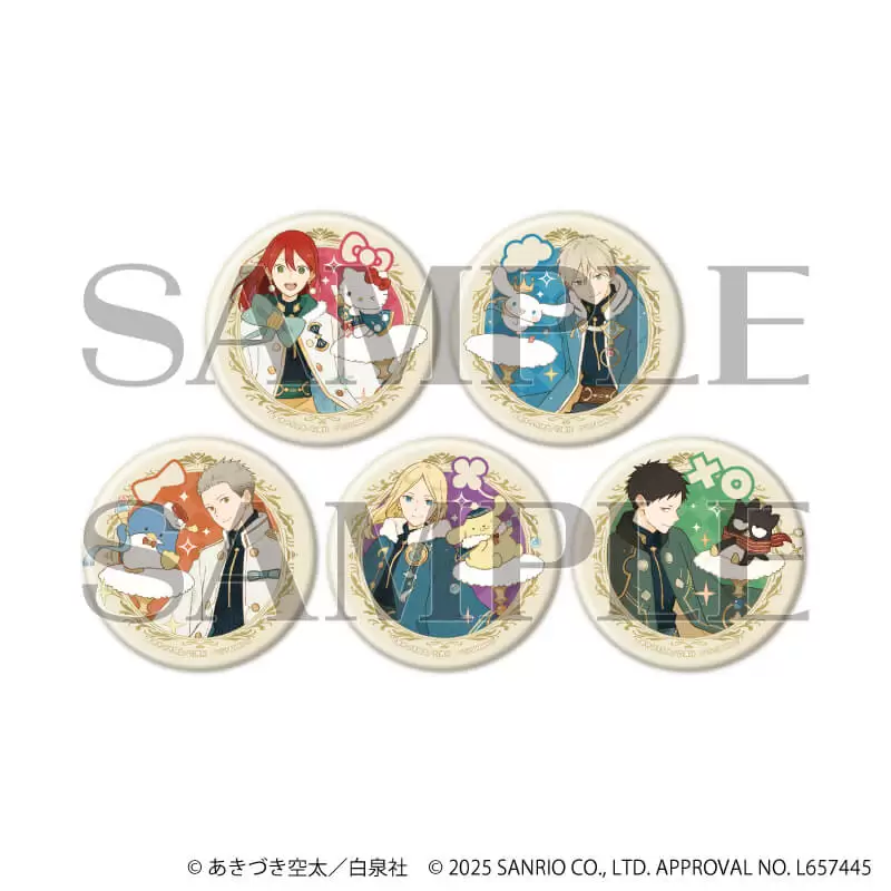 完売情報】 「赤髪の白雪姫×サンリオキャラクターズ」 マット加工缶