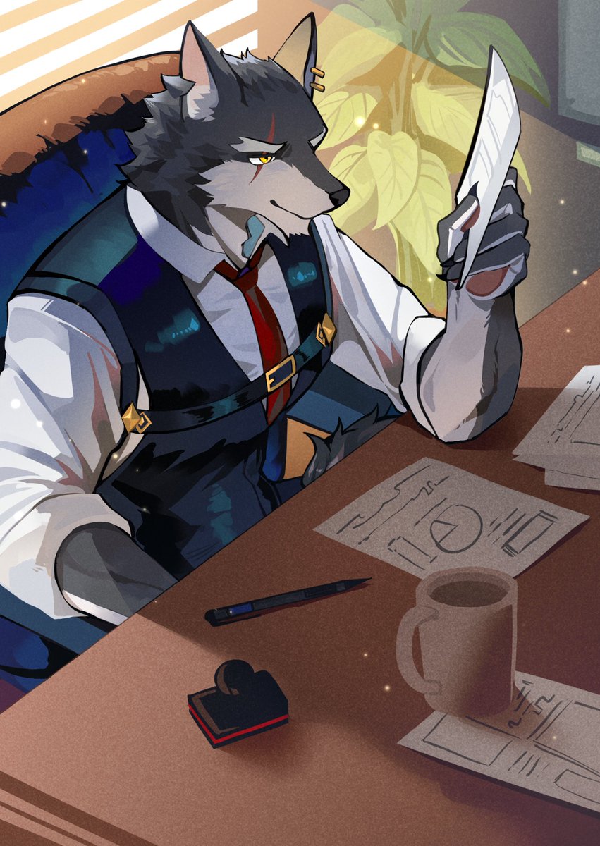 Rengetsu_Klau's tweet photo. Working hour……? 🐾

With @HAKURYUdono https://t.co/3XzoWNOqI4