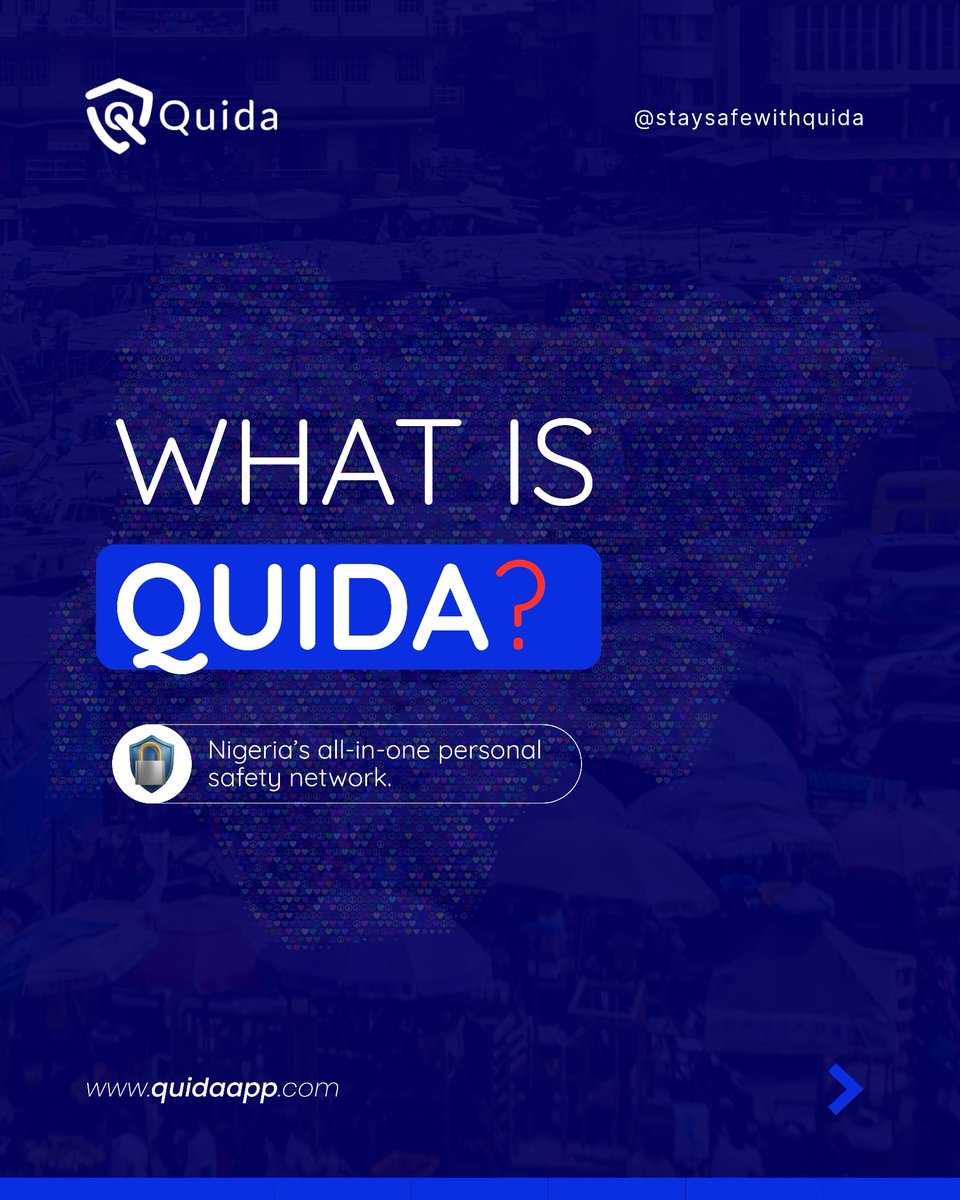 Quida_ltd's tweet photo. Meet QUIDA - your safety companion.👥💙
This thread highlights who we are, our vision, our commitment to safety, and the principles behind what we are building.
#quida #staysafewithquida https://t.co/JrPnoTZIBC