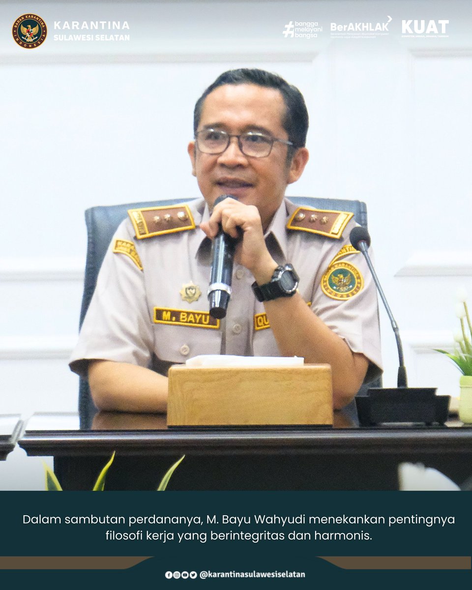 Tekankan Pentingnya Disiplin, Kabag Umum Karantina Sulsel Pimpin Morning Briefing Perdana di Awal Februari