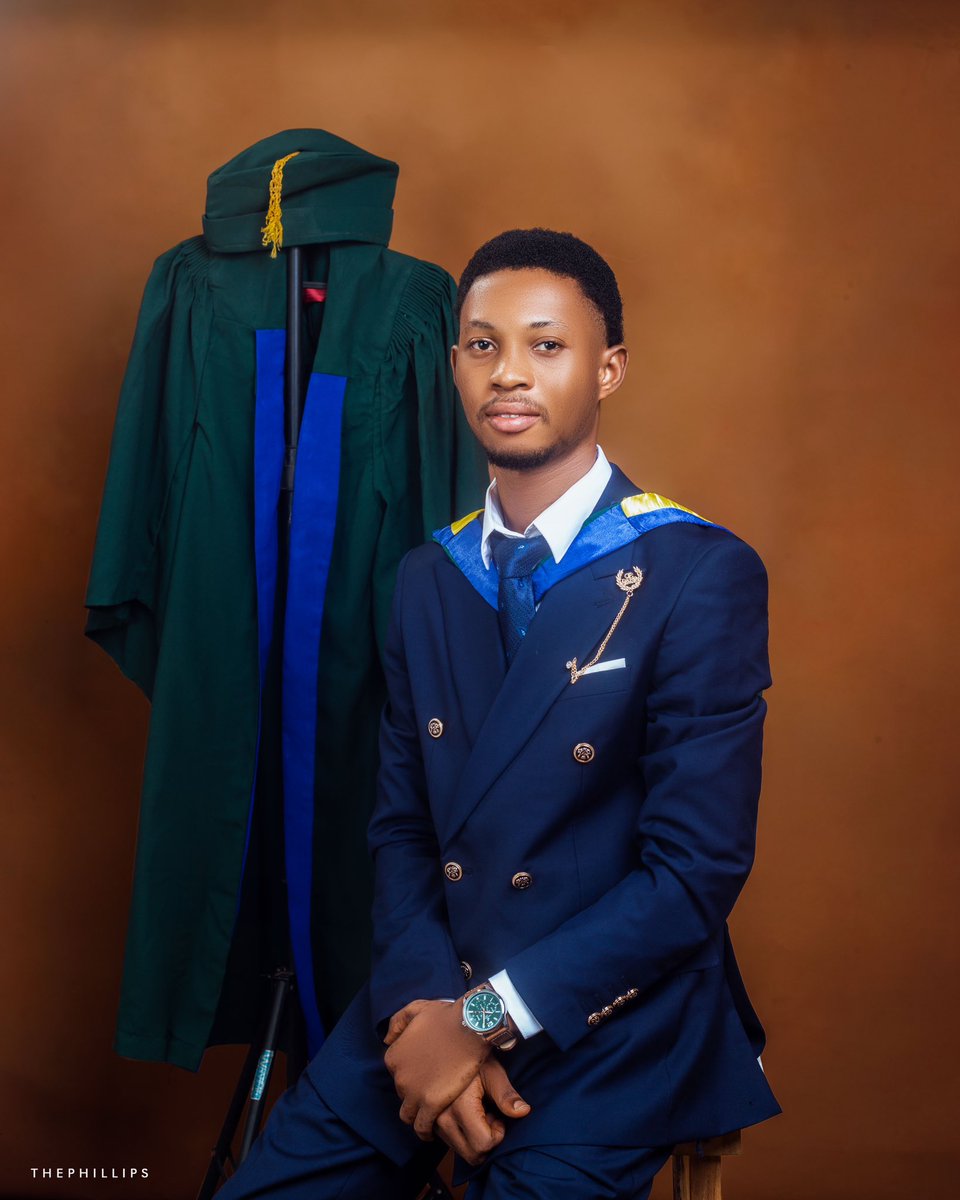 Victortheimmac1's tweet photo. Everything works together for good for those that love God

It is now official, so let me reintroduce myself
The latest degree holder
https://t.co/ZK8hD4aum1 ✅
Glory be to God

#FUNAAB33rdConvocation https://t.co/rc6ms66fBJ