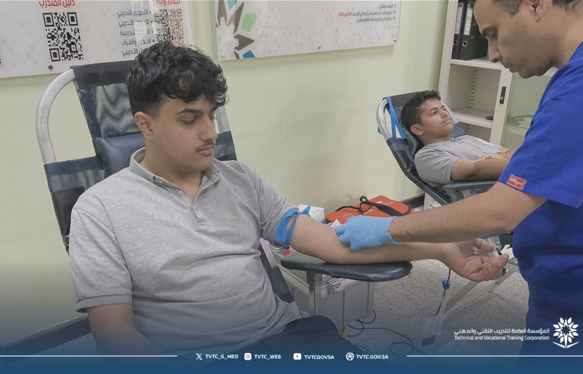 tvtc_g_med's tweet photo. تغطية📸

اخُتتمت اليوم في #الكلية_التقنية_المدينة_المنورة
حملة التبرع بالدم التى نضمتها  وحدة الصحة والسلامة المهنية بالكلية وبمشاركة بنك الدم المركزي بالمدينة المنورة والتى استهدفت جميع المنسوبين والمتدربين .

#التدريب_التقني 
#تقني_مهني_المدينة https://t.co/jsCDmWX77w