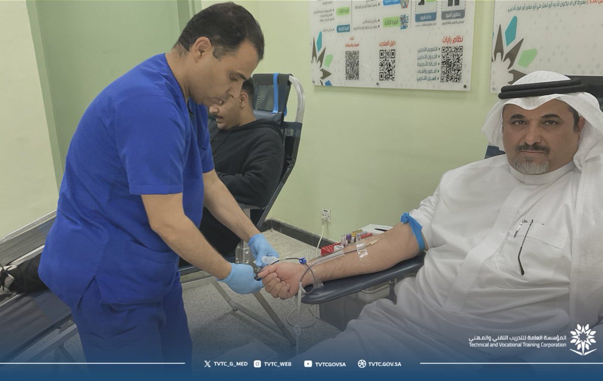 tvtc_g_med's tweet photo. تغطية📸

اخُتتمت اليوم في #الكلية_التقنية_المدينة_المنورة
حملة التبرع بالدم التى نضمتها  وحدة الصحة والسلامة المهنية بالكلية وبمشاركة بنك الدم المركزي بالمدينة المنورة والتى استهدفت جميع المنسوبين والمتدربين .

#التدريب_التقني 
#تقني_مهني_المدينة https://t.co/jsCDmWX77w