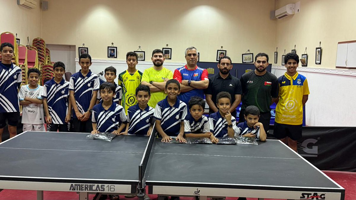 ibritabletennis's tweet photo. استقبل مركز الواعدين بنادي عبري مدرب المنتخب الوطني الكابتن( أوميد شمس) حيث اطلع على مستوى اللاعبين ووقف على الجوانب الفنية، وذلك ضمن متابعة وتقييم الفئات  السنية، ويتقدم المركز بالشكر للكابتن أوميد شمس والإتحاد العماني لكرة الطاولة على المتابعة المستمرة متمنين للجميع دوام النجاح https://t.co/crFC8CsWHh