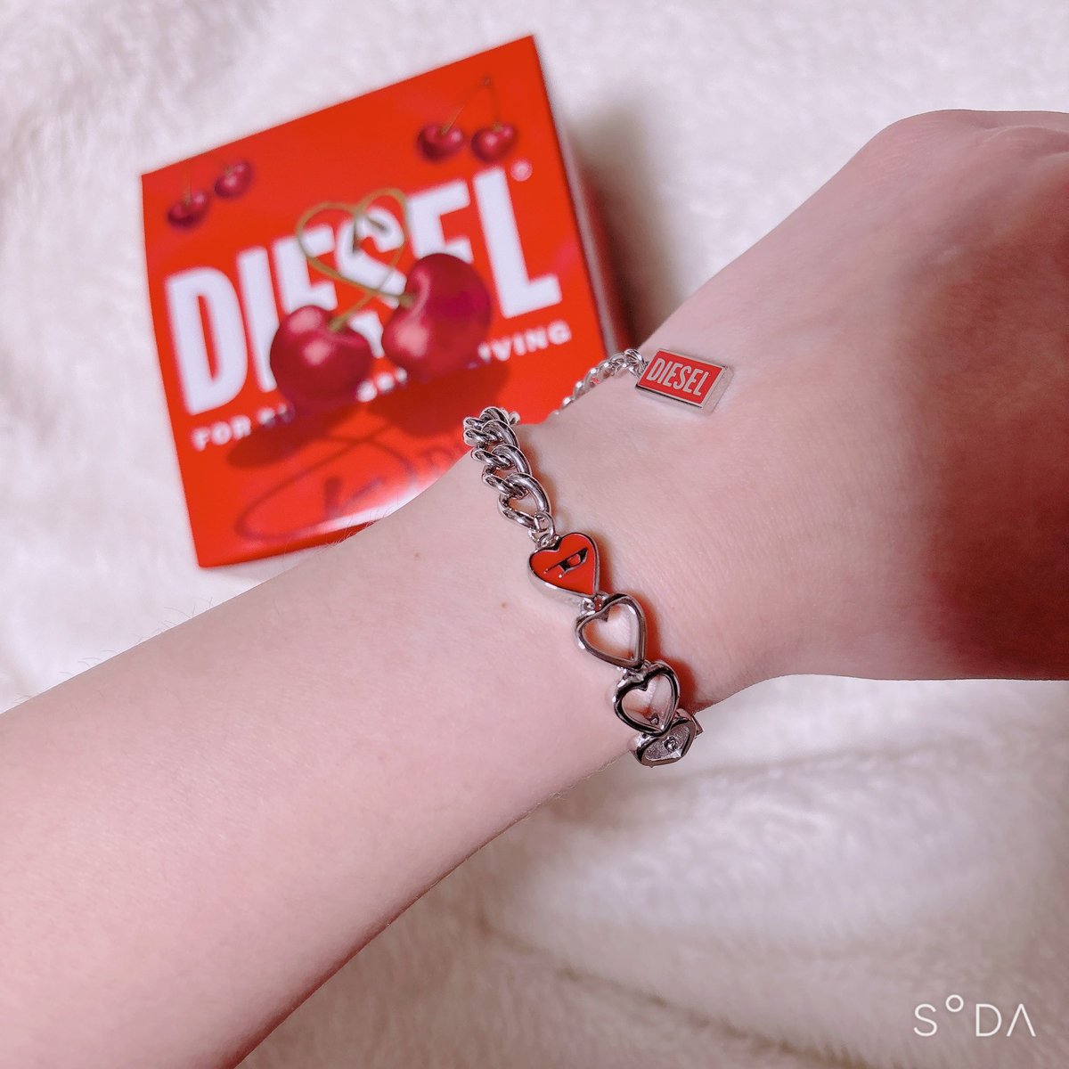 DIESEL ブレスレット レディース・メンズ バレンタイン限定品 DIESELのバレンタイン限定ブレスレット♥️ かーわいい😭 #DIESEL