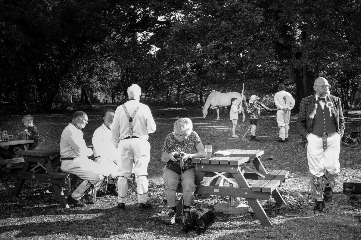 I took this last summer as I sat outside a lovely old pub in the New Forest. I often love to get out of London and visit England. Sat there, looking at the kids playing and the Morris Men having a pint, I was in heaven feeling like I was truly in England. I realise now of course,
