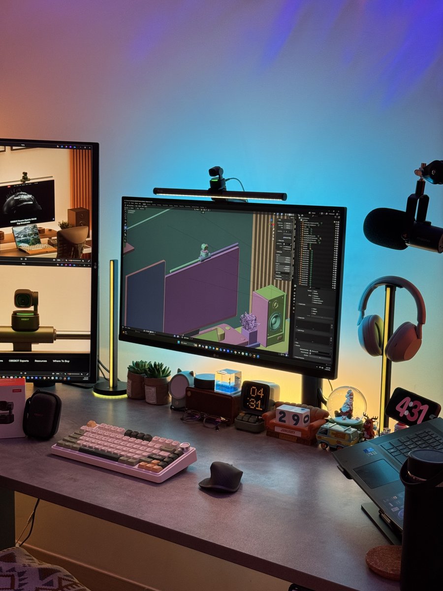 OBSBOT_Official's tweet photo. Your setup says a lot about your stream. ๐ฅ
Drop a pic of your desk and tell us where Tiny 3 would sit.๐ง
#OBSBOT #obsbot_tiny3 #stream https://t.co/XCfXh1U8zn