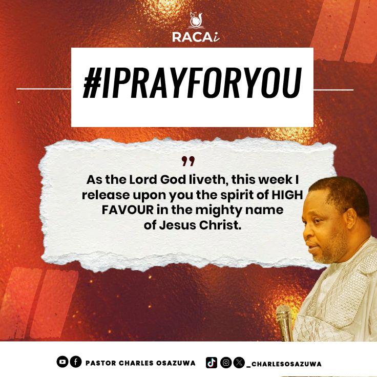 _charlesosazuwa's tweet photo. #IPRAYFORYOU
As the Lord God liveth, this week I release upon you the spirit of HIGH FAVOUR in the mighty name of Jesus Christ. https://t.co/Gk0AOTBsB4