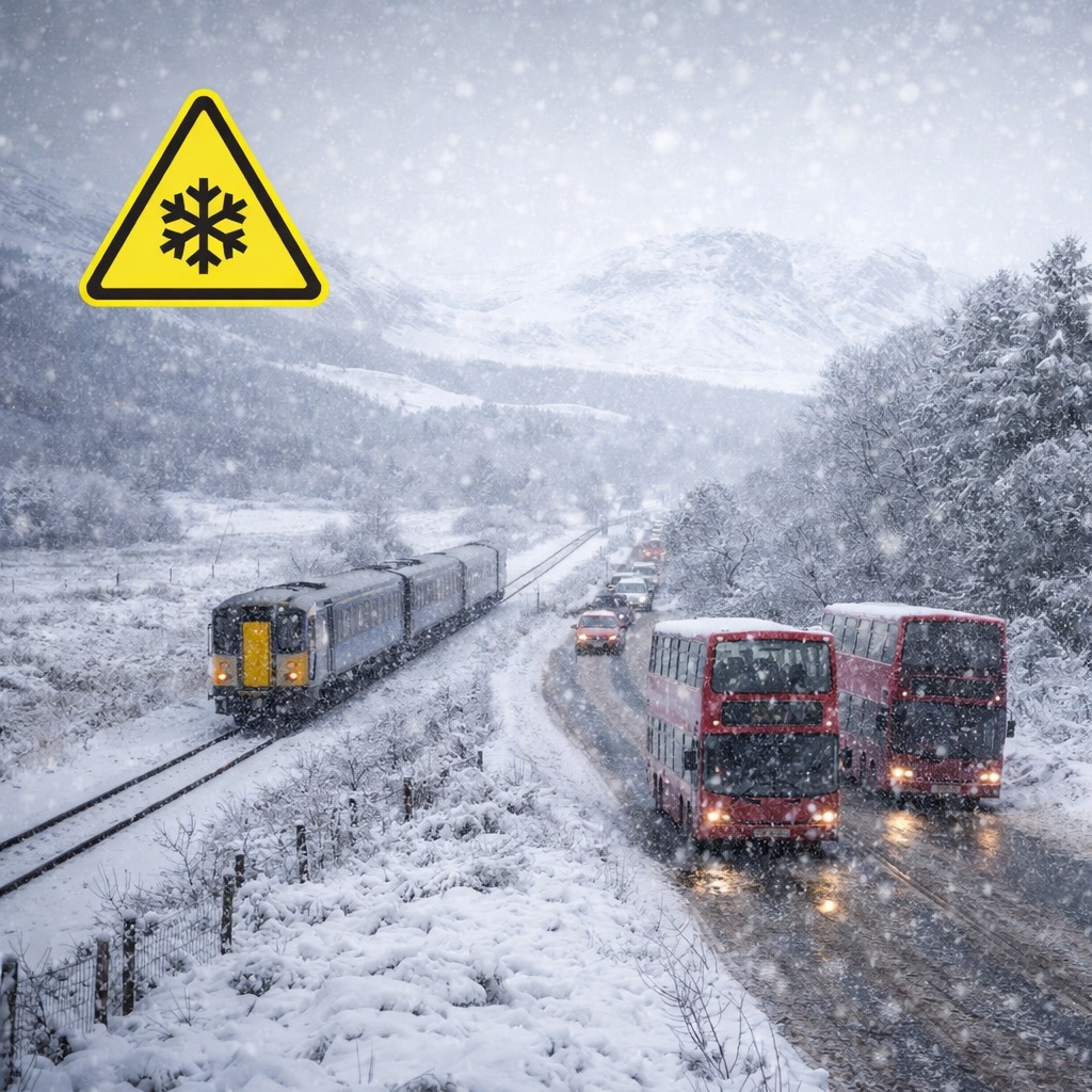 ltd_mtglobex's tweet image. ⚠️ Yellow Snow Warning – Scotland, UK

From 00:00 Tue 3 Feb to 15:00 Wed 4 Feb, sleet and snow may cause road &amp;amp; rail disruption across parts of Scotland. Expect possible delays.

#ScotlandUK #UKWeather #SnowWarning #TransportUpdate