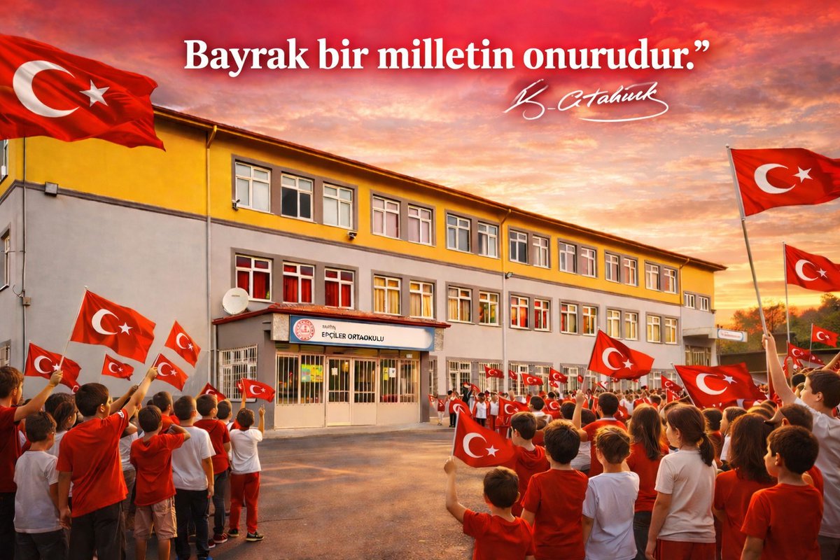 2. Dönemin ilk dersi "Bayrak Sevgisi" temasıyla büyük bir coşkuyla başladı.

Doğuştan aşık olduğumuz şanlı bayrağın gölgesinde, hür bir biçimde daima ileriye... 🇹🇷
#BayeakSevgisi