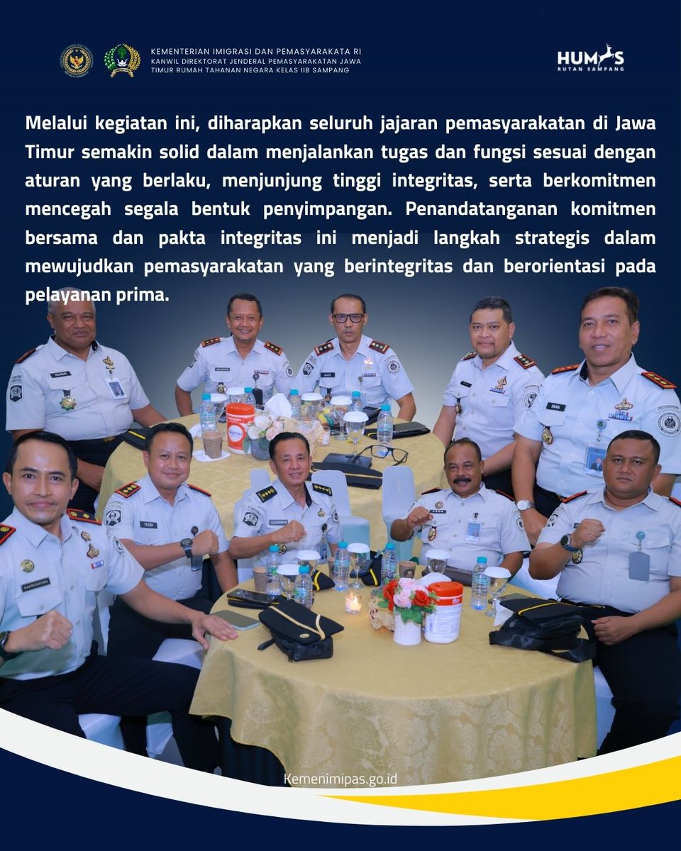 RutanSampang's tweet photo. penandatanganan komitmen bersama dan pakta integritas dilingkungan direktorat jenderal pemasyarakan jawa timur yang dihadiri karutan sampang bapak kamesworo https://t.co/JqaJTUBIFf
