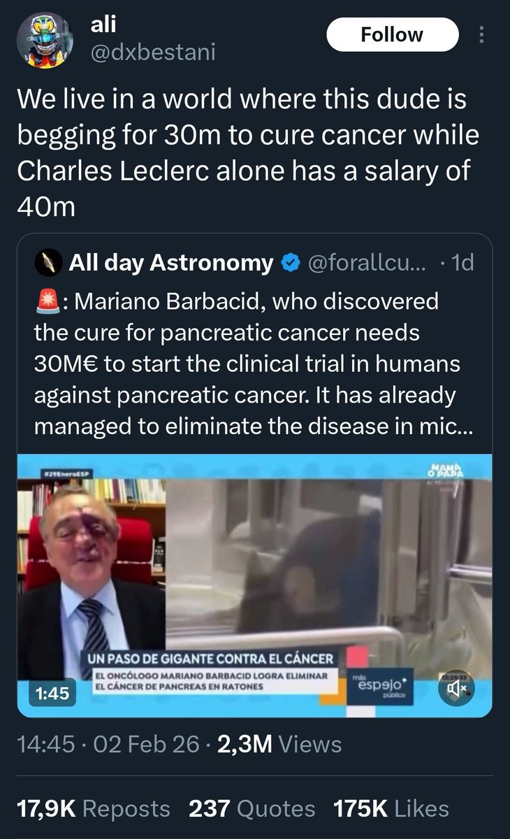 shilreas's tweet photo. i really do not wanna give this guy attention but this tweet really doesn't sit right with me, especially knowing charles' mom is a cancer survivor. leclerc constantly uses his money &amp; fame to help charities meanwhile this person put most of their energy to hate on him on twitter https://t.co/0OgwevQnmf
