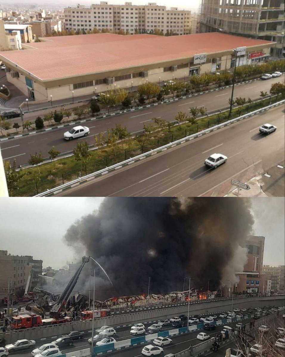 بعد از سینما رکس ، پلاسکو و متروپل
حالا بازار جنت آباد تهران
آخوند یعنی ویرانی و نابودی !!!
#جاويدشاه‌