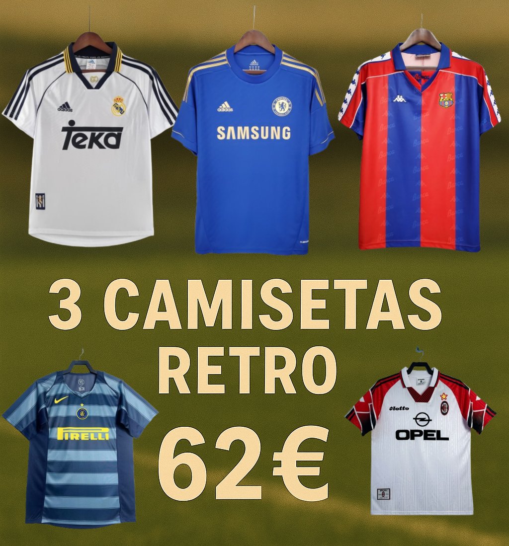 💥 OFERTA ESPECIAL‼️

Podéis elegir cualquier camiseta retro que exista!

🚚Envíos gratis entre 15-20 días.

Podéis contactar al WhatsApp 👇🏽
📲 641 39 43 39

Calidad y transparencia!
También estamos en
 Instagram ➡️ ts.camisetas

No dudéis en preguntarnos 😉