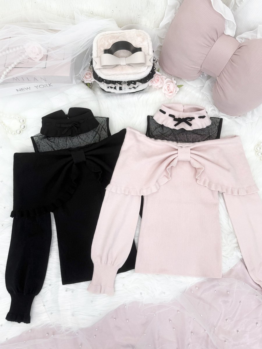 ┈ ♡ 𝑵𝒆𝒘 𝑨𝒓𝒓𝒊𝒗𝒂𝒍 ♡ ┈ Dot Tulle Shoulder Cut-Out