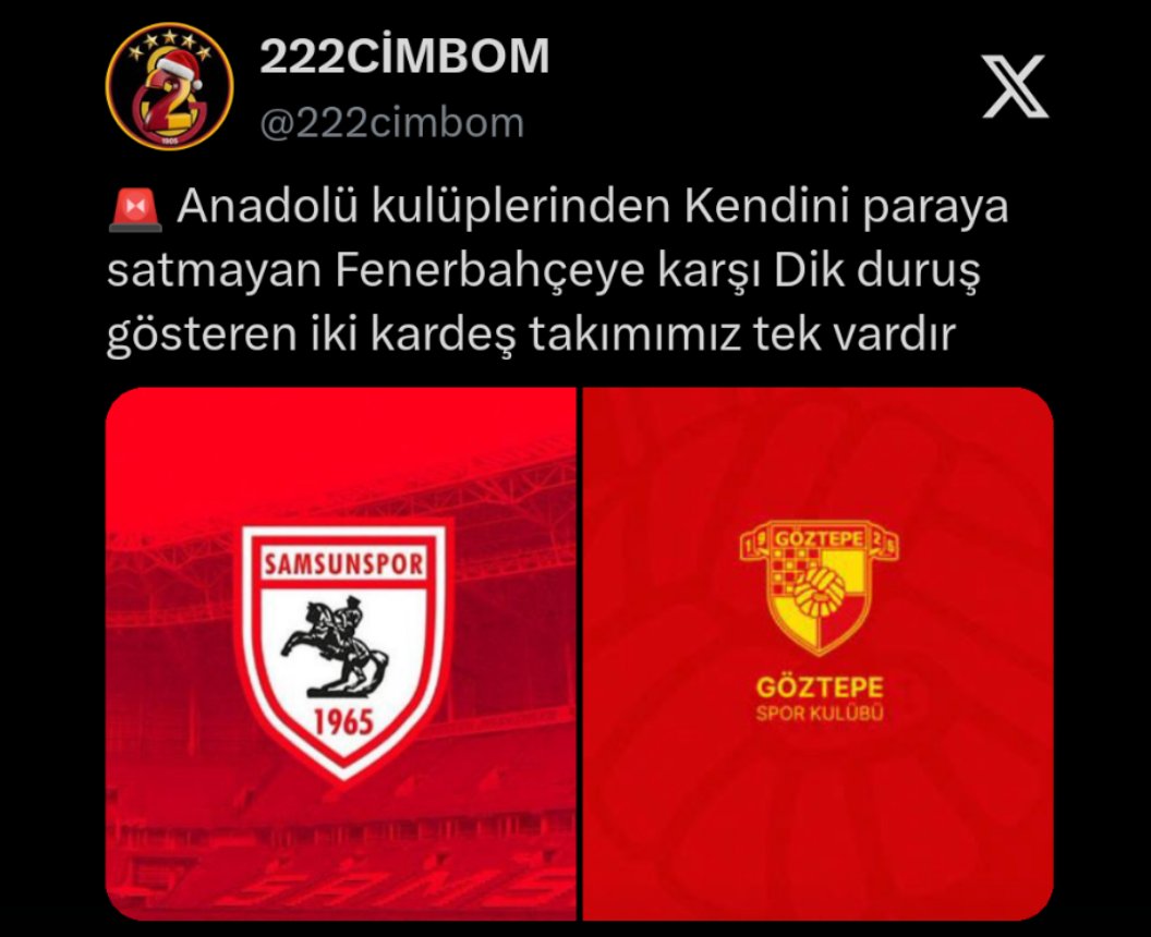FBora__'s tweet photo. Bu totoş neden böyle yazıyor ?
Ben size söyleyeyim

Samsunspor Galatasaray'a karşı
oynadığı son sekiz maçta

O galibiyet 0 beraberlik 8 mağlubiyet

Göztepe Galatasaray'a karşı
oynadığı son sekiz maçta

 O galibiyet 0 beraberlik 8 mağlubiyet https://t.co/eBzr4Y4v1w
