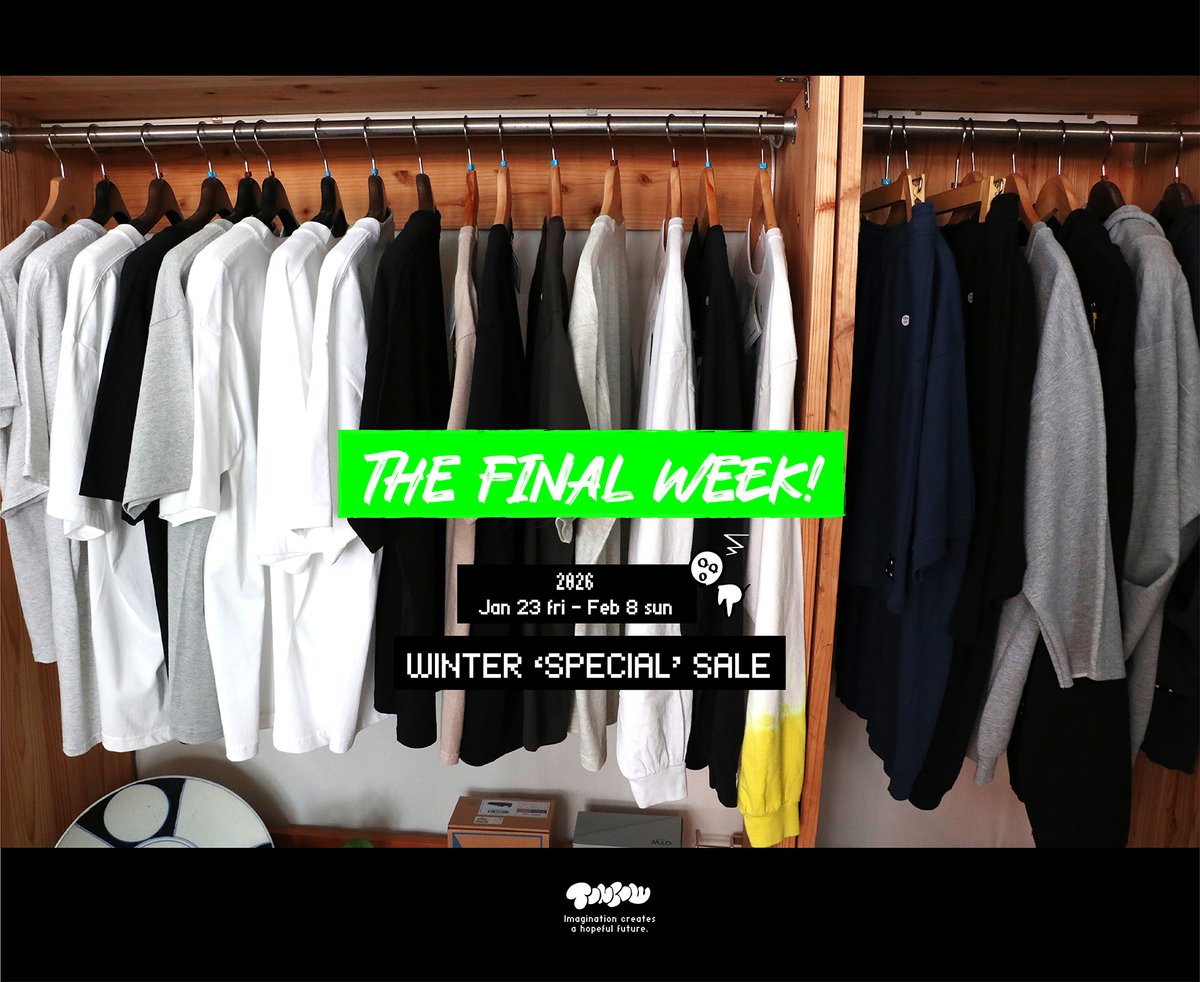 ＜WINTER SALE FINAL WEEK!＞今週末2/8にて終了、一部の商品も更にPRICE DOWN♪　tonbow.com