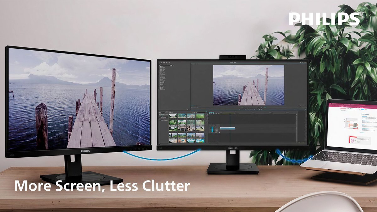 📺 Philipsモニターで、生産性をデイジーチェーン接続。

Philipsモニターがデイジーチェーン接続で美しく連携。

ケーブル1本で、映像・データ・作業効率をスマートにつなぎます。

配線の煩わしさや画面切り替えのストレスから解放され、