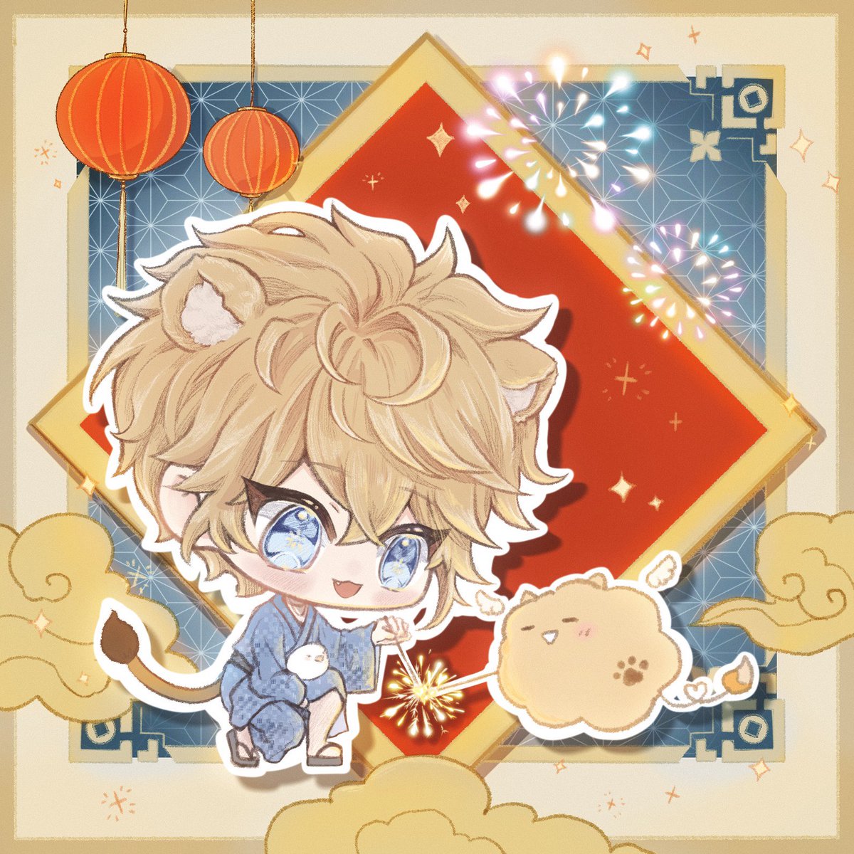 乃乃乃 偶也乃拜早年惹🧡

新年也要一起過🧧
一起可可愛愛的放鞭炮🧨(蹦蹦蹦💥

🏮 𝑯𝒂𝒑𝒑𝒚 𝑵𝒆𝒘 𝒀𝒆𝒂𝒓🏮

🈲餵食AI
🈲二改二傳
🧡僅供Shippo使用🧡

繪師：<a href="/suoya8824/">Suoya</a> 😘

#ShippoArt
#ForShippo