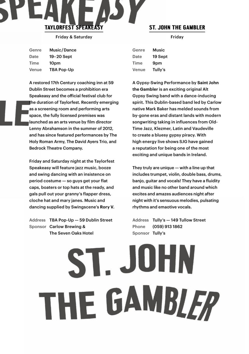 Taylorfest's tweet photo. 2/2 an annual film and arts festival in Taylor’s hometown to celebrate his legacy.

A look back at one of the festival’s programs, featuring performance &amp; contributions from Duke Special, Amanda Coogan, and a live, musically accompanied screening of Morals (1922) https://t.co/B7XIoXQpn3