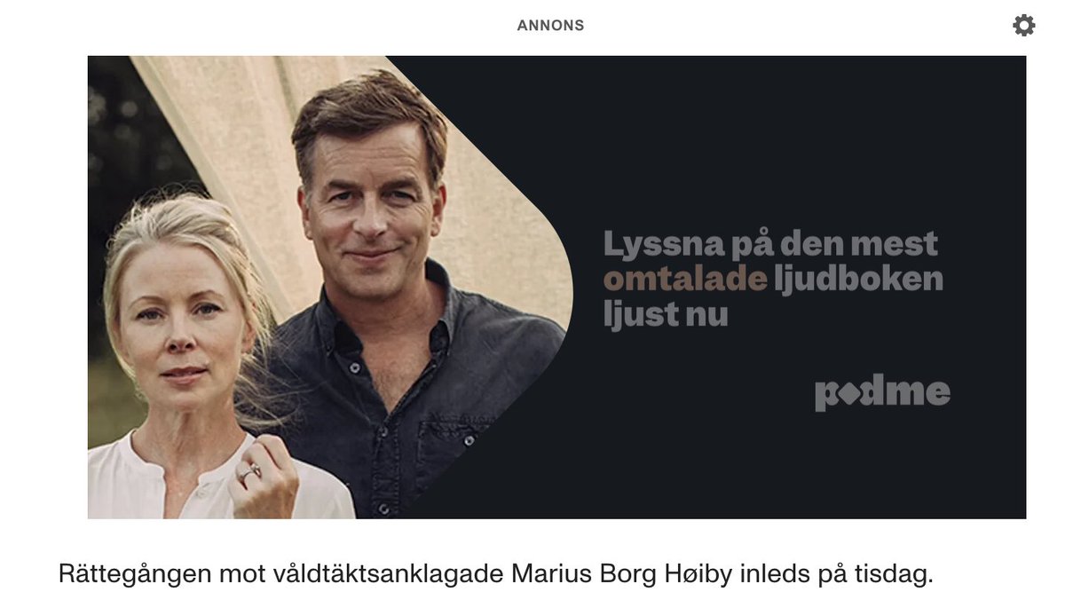 Väriktad reklam.