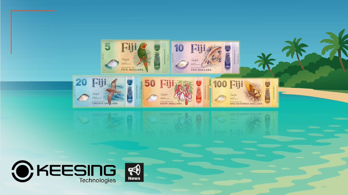 #KeesingNews: The Reserve Bank of Fiji has launched a new series of redesigned polymer #banknotes, completing the country’s transition from mixed substrates to fully polymer notes.

Explore and watch a video here: ow.ly/Nb1b50Y7ES9

#KeesingPlatform #Fiji