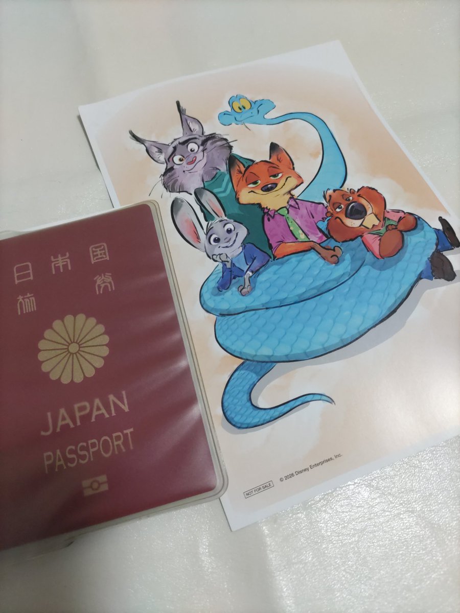 パスポートの更新が完了したぢゅな🐭✨️
ついでにズートピア2も再視聴してきたぢゅなぁ🎉
ニブルズ〜🐭💕🦦