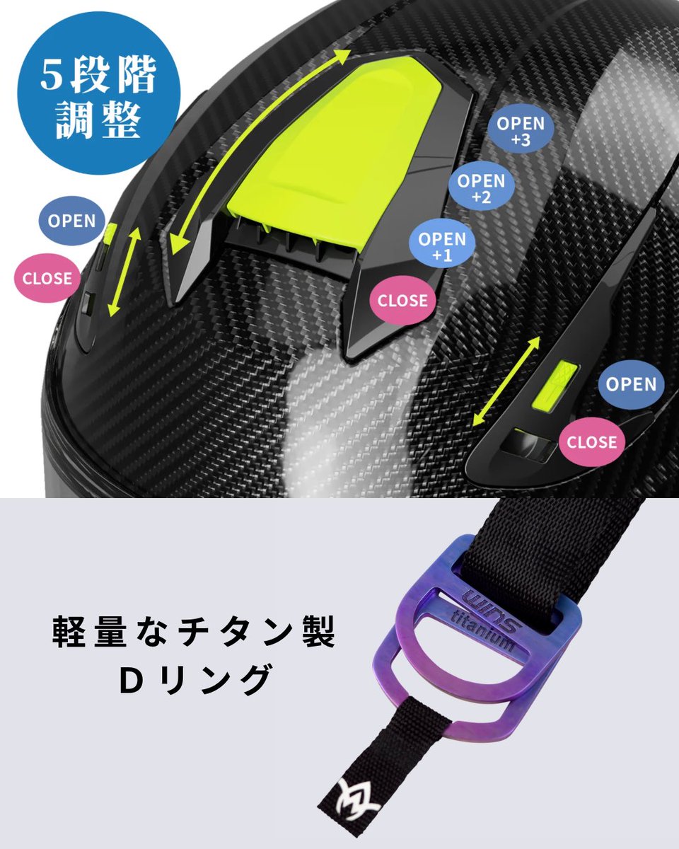 RicoHimeji's tweet image. 【姫路ならあります‼️】
WINS A-FORCE RR
レースにも使用できるドライカーボンヘルメット✨
安全性・快適性・実用性を高次元で融合した、あらゆるライダーにおすすめ👍
#ヘルメット #WINS #カーボン #ライコランド #ライコランド姫路店 #バイク #フルフェイス #レース仕様