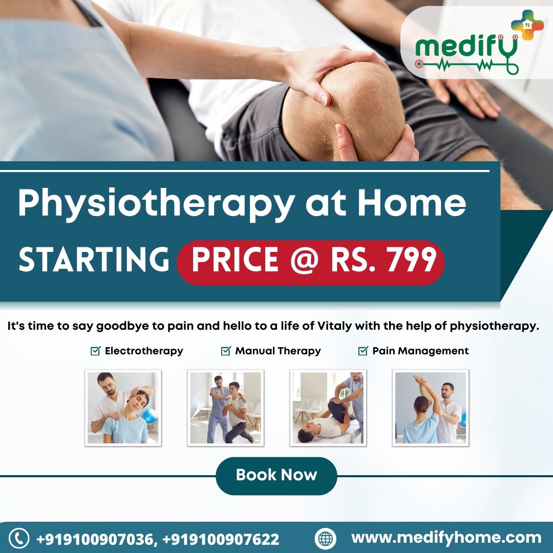Medifyhome's tweet image. ✨ Don’t let pain slow you down! ✨
Get expert physiotherapy at home starting at just ₹799/- 🏡

📞 Call: +91 9100907036 | +91 9100907622
🌐 Visit: medifyhome.com
🔗 medifyhome.com/physiotherapy-…

#Medifyhome #PhysiotherapyAtHome #PainRelief #HealthyLiving