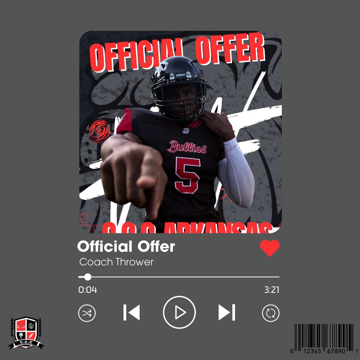 After a great talk with <a href="/CoachThrower55/">Coach Thrower</a> I'm blessed to receive an official offer from <a href="/ARK_Bullies_ATH/">Arkansas Bullies Athletics</a>