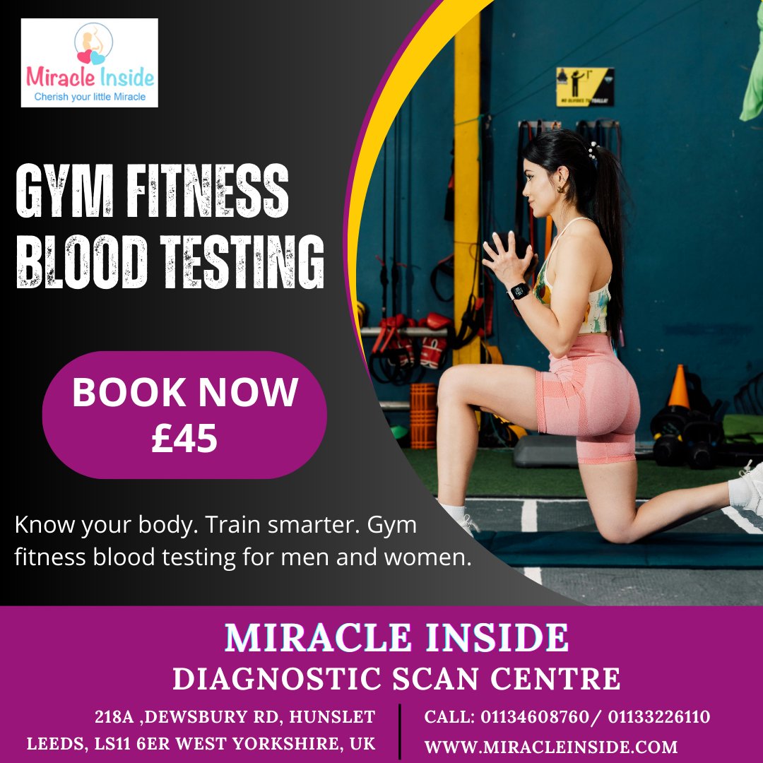Miracleinside4D's tweet image. Monitor Your Fitness Progress with Gym Blood Testing

#GymBloodTest #FitnessHealthUK #PerformanceWellness #BloodTestServices #HealthLeeds #SportsFitnessCare #WellbeingCheck #ActiveLifeUK -@Miracleinside4D