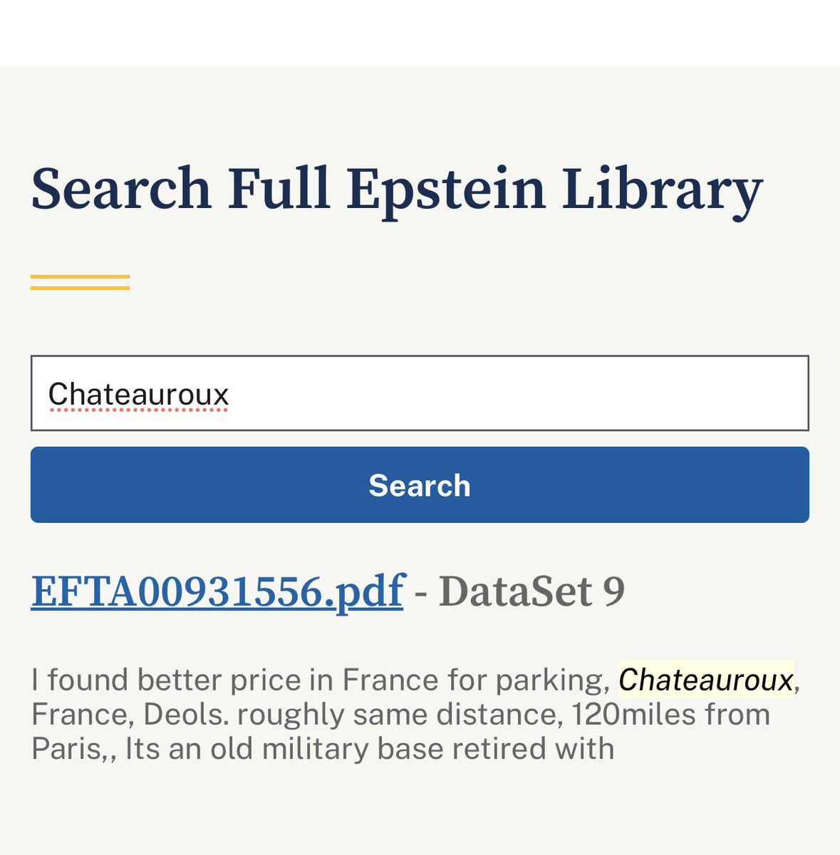 Découverte qui fait froid dans le dos dans l’affaire Epstein, il connaissait Châteauroux, il n’avait donc aucune limite