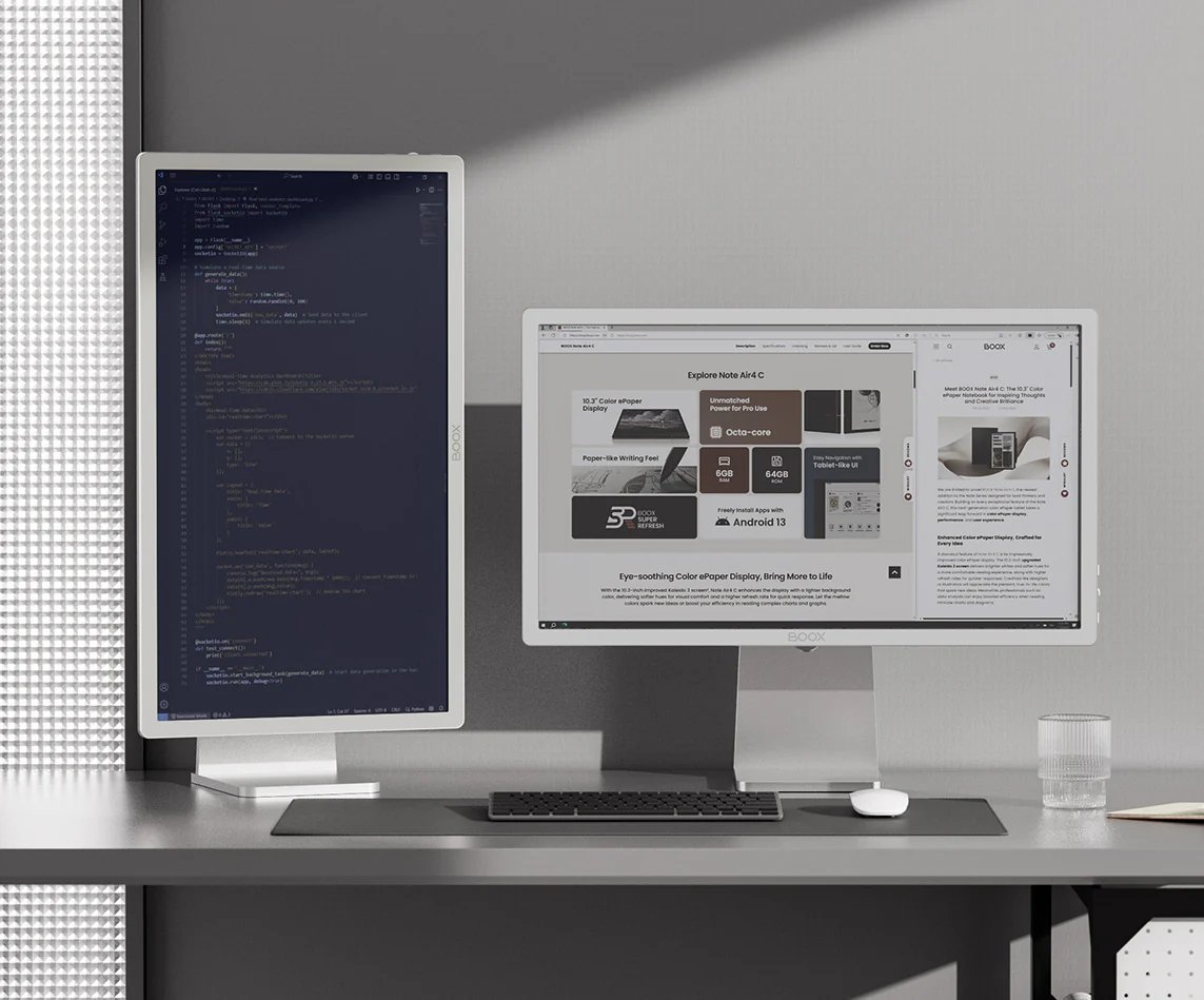 labelmake's tweet image. これやばくねー？
デスクトップで使える25.3型のE Inkディスプレイ
shop.boox.com/products/boox-…