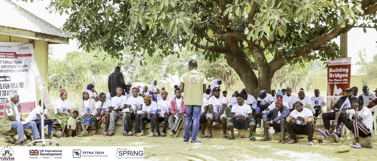 yiavha's tweet photo. Did you know drug abuse fuels insecurity not just crime?
YIAVHA continues its โHugs Not Drugsโ community engagement with a visit to the beautiful community of Bangai, engaging farmers and herders, elders, youth, and women in open conversations on drug abuse.
#SPRiNGNigeria https://t.co/jA6TUOvxZO