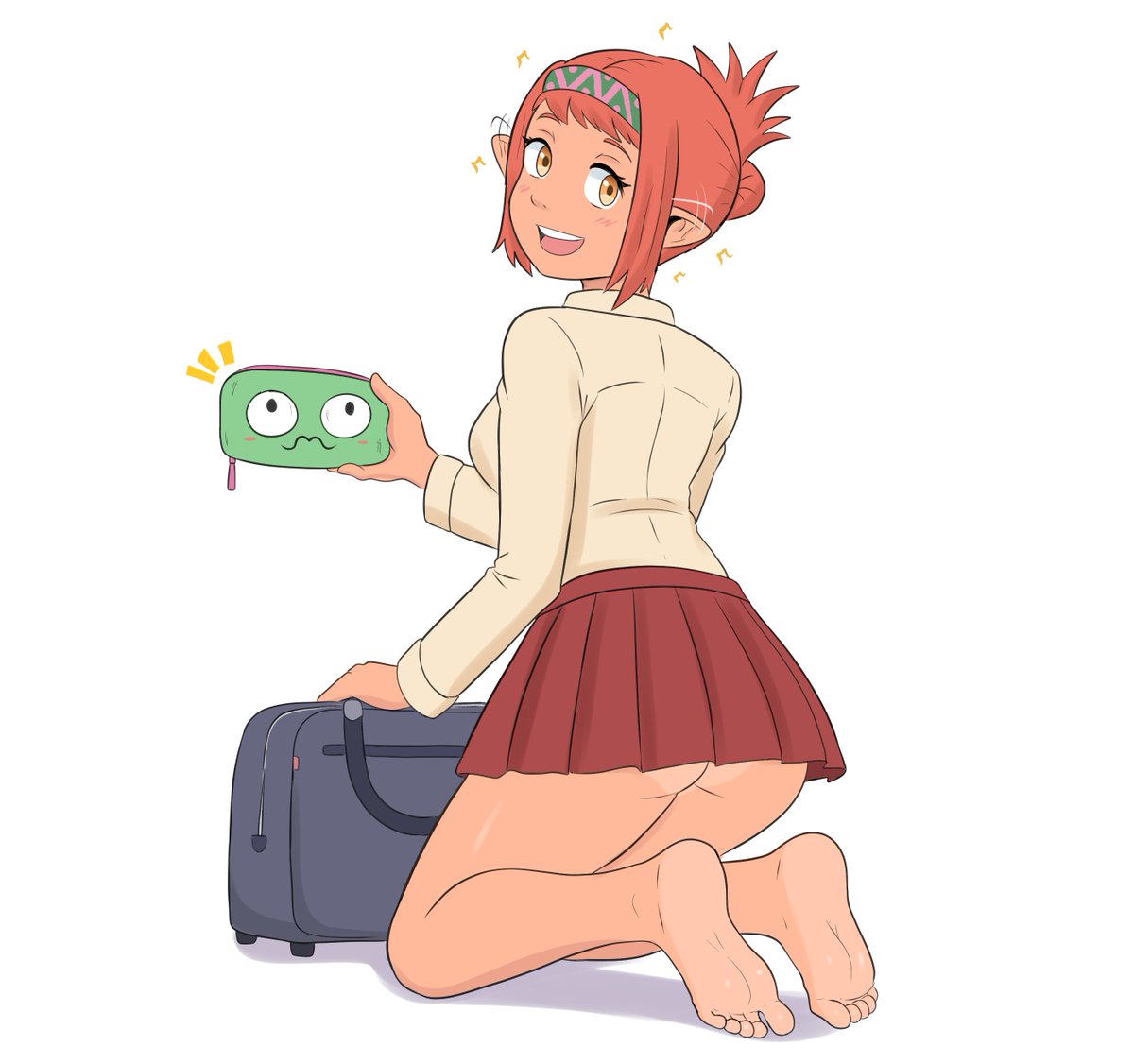 look at her new pencil case! ✏️