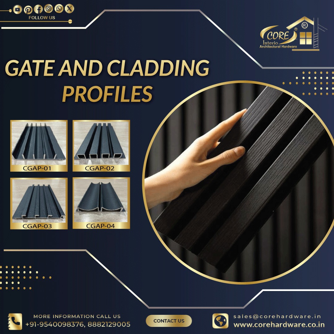 coreinterio's tweet photo. Upgrade your exterior spaces with Core’s Gate and Cladding Profiles — combining modern aesthetics with long-lasting durability.

📞 Call Now: +91-8882129005
📞 Call Now: +91-9540098376

#CoreInterio #GateAndCladdingProfile #ArchitecturalHardware #ModernDesign https://t.co/B6WtBSBPgV