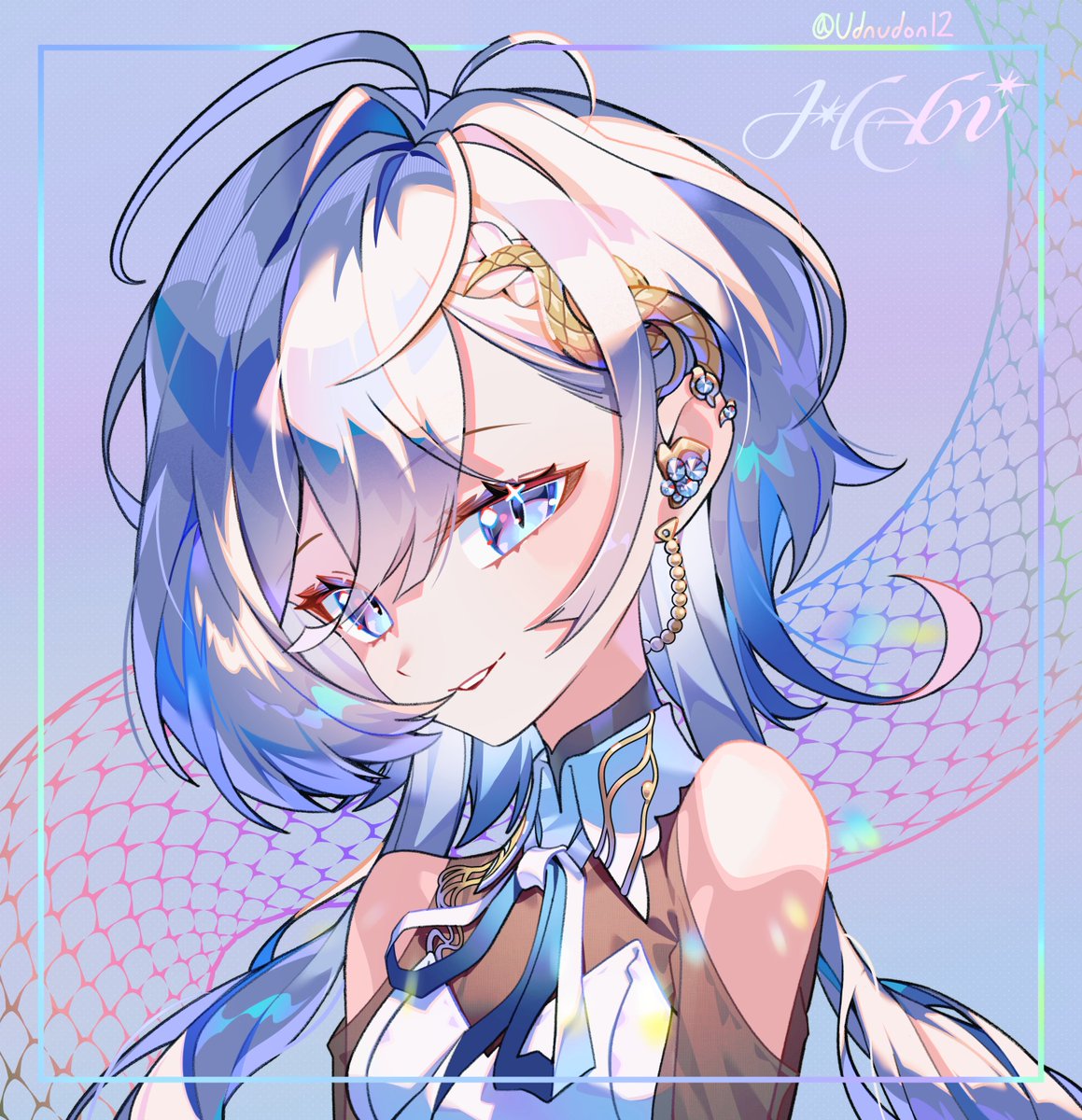 Udnudon12's tweet photo. #헤비 #hebi #hebiart  🩵💙🩵🐍💎 https://t.co/RmEesgJQZ5