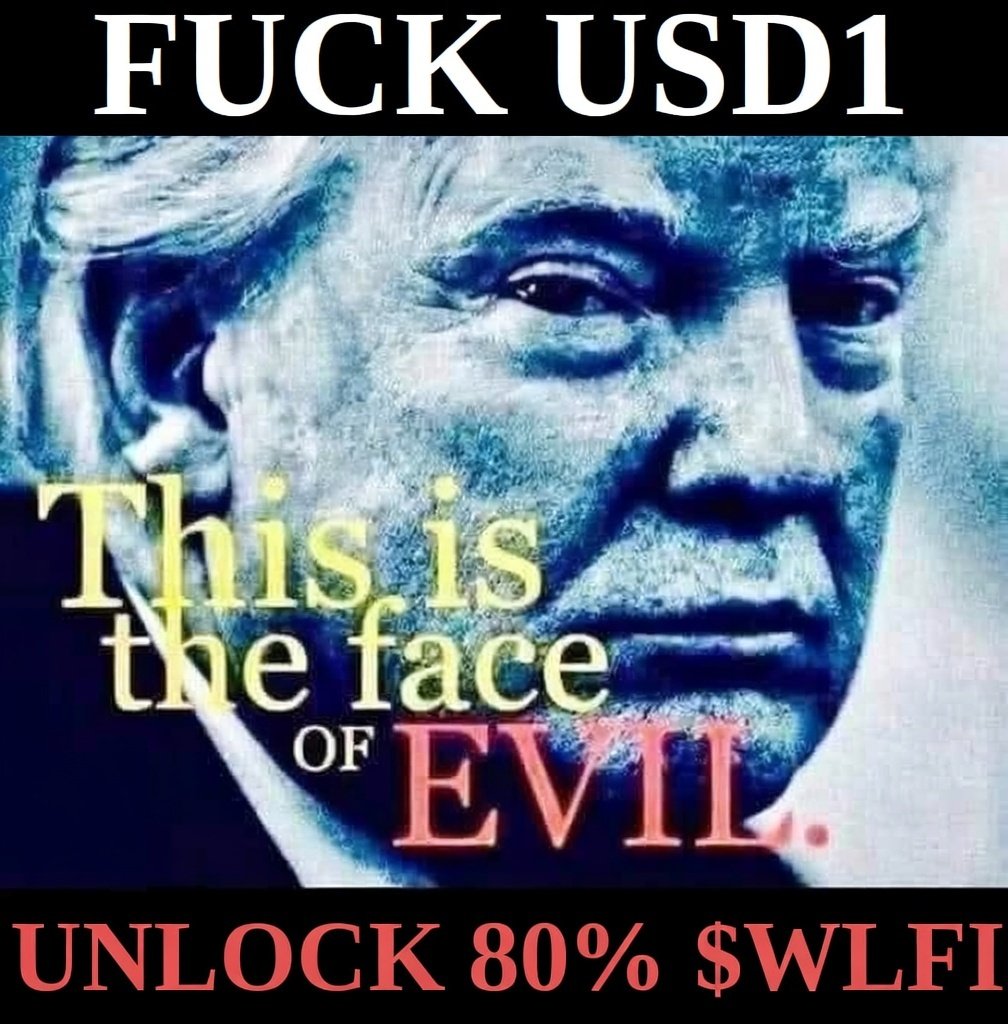 <a href="/worldlibertyfi/">WLFI</a> <a href="/EchelonMarket/">Echelon</a> <a href="/Aptos/">Aptos</a> Ask yourself the question when <a href="/realDonaldTrump/">Donald J. Trump</a> leaves the throne and maybe goes to jail, what will happen to your beloved $WLFI and USD1?

Don't miss the chance to be a serious project , <a href="/worldlibertyfi/">WLFI</a> you are losing your pride day by day
I want to get out of here, when do you
