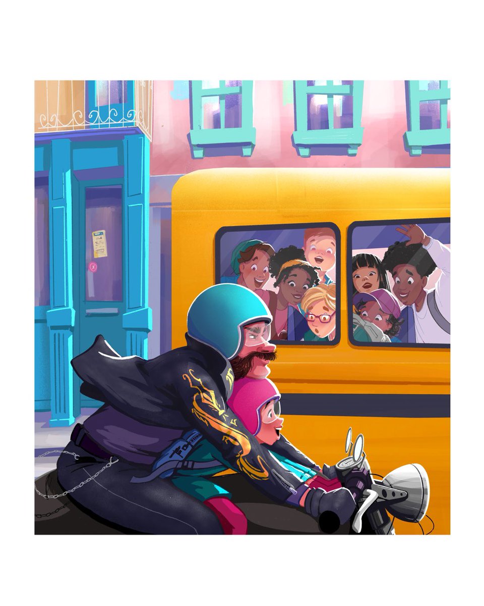 Poodle_Soup's tweet image. Met dank aan Lemmy om model te staan voor De Snor! 
#kidlitart #illustration