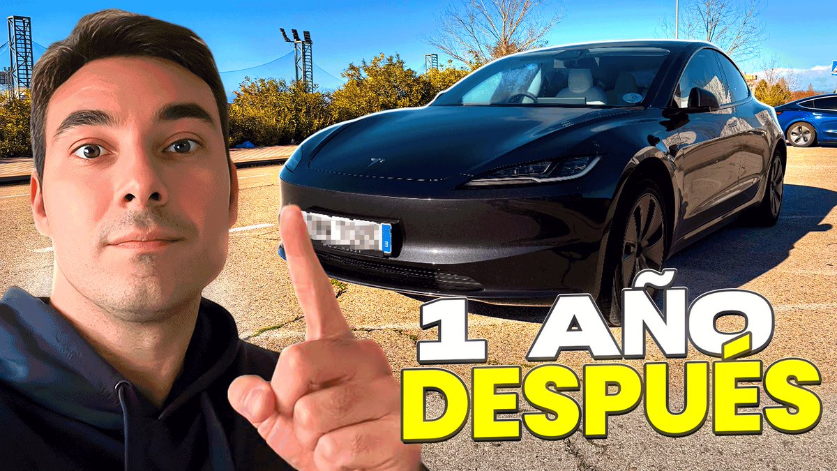 🔴UN AÑO DESPUÉS os traigo de nuevo al canal uno de los primeros Tesla Model 3 Highland que llegaron a España a finales de 2024

Contamos qué tal ha envejecido, qué problemas ha tenido y si se le ha hecho algún tipo de mantenimiento

👉 youtu.be/SISW2PZ3POI