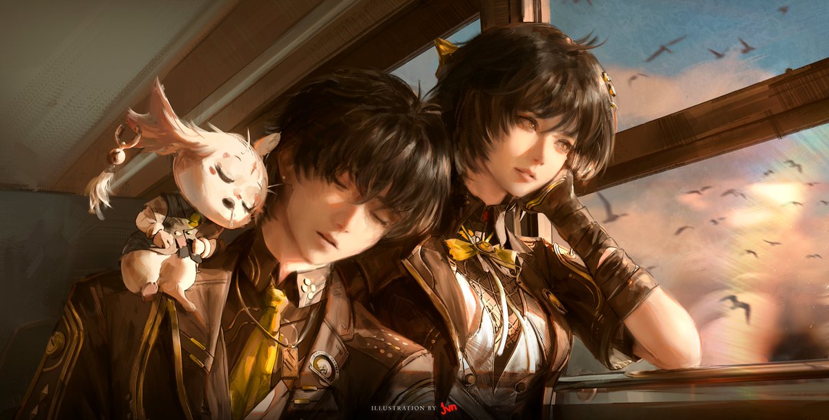 jvn_artwork's tweet image. After the Bell Rings

#WutheringWaves📷 #WuWaCollection #鳴潮📷 #Rover