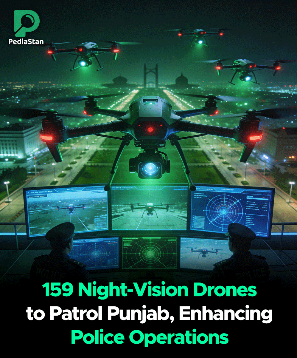 Pediastan's tweet photo. Punjab Police will deploy 159 night-vision drones to strengthen surveillance and crime prevention.
Image created using AI. Information is based on verified reports.
#PunjabPolice #DroneSurveillance #LawEnforcement #PublicSafety #SmartPolicing #TechForSecurity #Pediastan https://t.co/b3Lf5f94BW