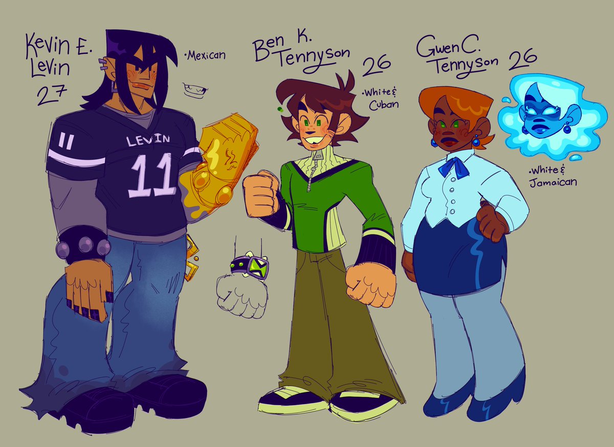 CherryVampiro's tweet photo. Here's my silly take on an alternate Ben 10 where he gets the Omnitrix in his mid 20s 🛸🖤⚡️💚⏱️💙🔮 https://t.co/ydD3YI1H4a