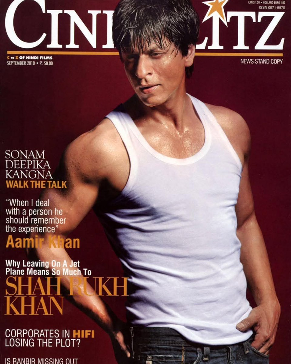 MonikaBeing's tweet photo. #ShahRukhKhan @iamsrk on the Cover of CineBlitzMagazine September 2010
#DabbooRatnani https://t.co/WwLtsJYZmK