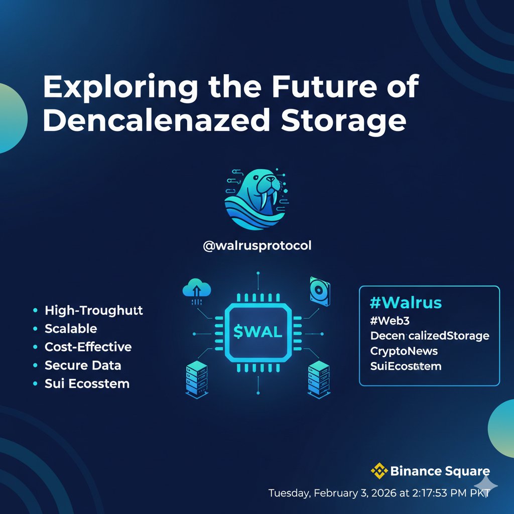 Walrus Protocol is changing the game decentralized storage! 🌊 Built on Sui, <a href="/WalrusProtocol/">Walrus 🦭/acc</a> offers scalability for Web3 data. 🚀
The power of $WAL ensures a secure and fast experience for users alike. Can't wait to see this ecosystem grow! 💎
#Walrus #Web3 #Sui #Storage #Crypto