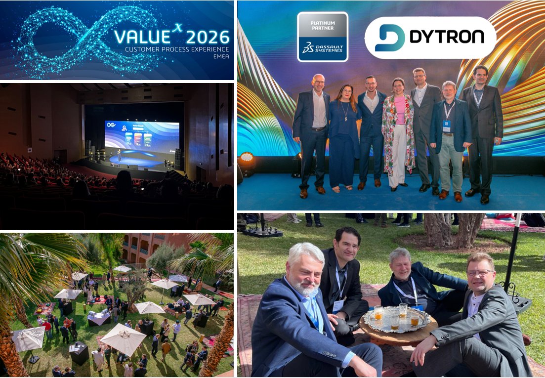DYTRONCZ's tweet photo. Na každoroční partnerské akce ValueX, pořádané společností Dassault Systèmes, tentokrát v Marrákeši, získala naše společnost ocenění Platinum Partner. Jsme vděční a vnímáme jej jako potvrzení naší dlouhodobé odbornosti, kvality řešení, která našim zákazníkům přinášíme.

Děkujeme. https://t.co/MzGiVC4LKX
